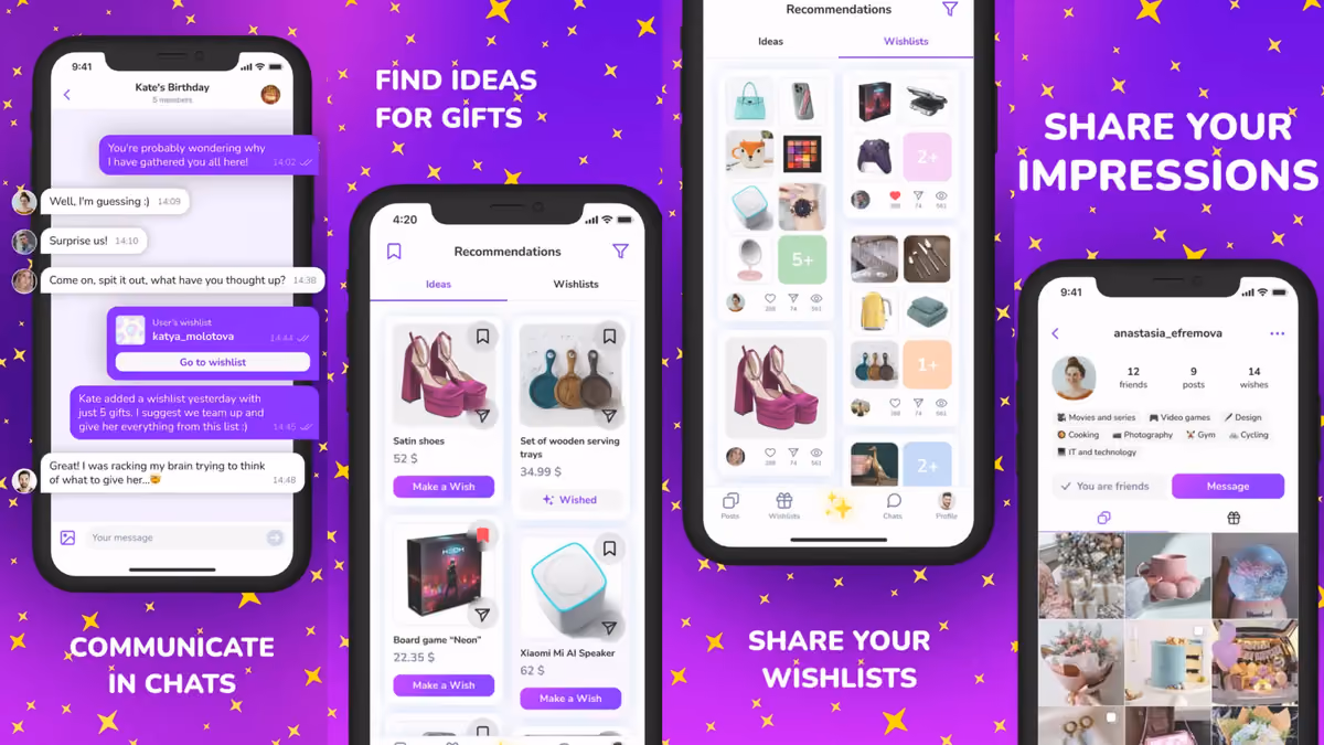 GetWish Social Platform, скриншот 1