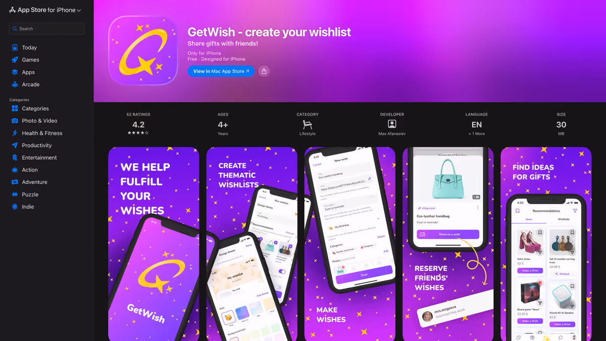 GetWish Social Platform — 2
