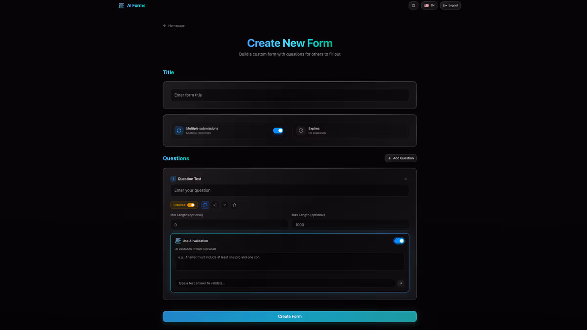 AI Forms & Analytics — 5